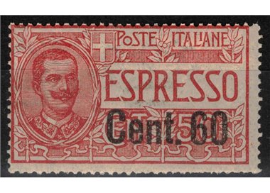 ITALIA REGNO 1922 Espresso 60c su 50c rosso MNH**