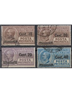 ITALIA REGNO 1924-25 Posta pneumatica 4v us