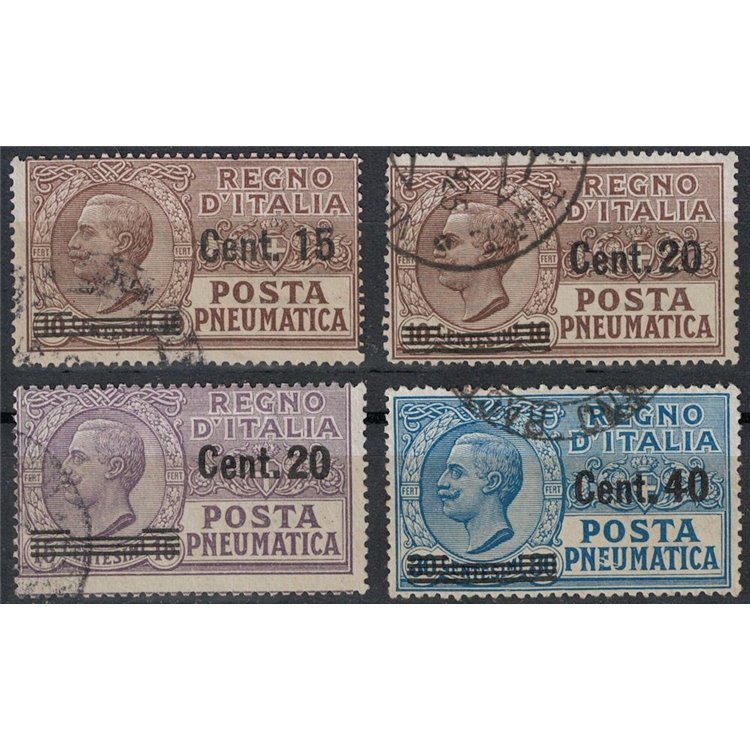 ITALY KINGDOM 1924-25 Pneumatic post 4v us