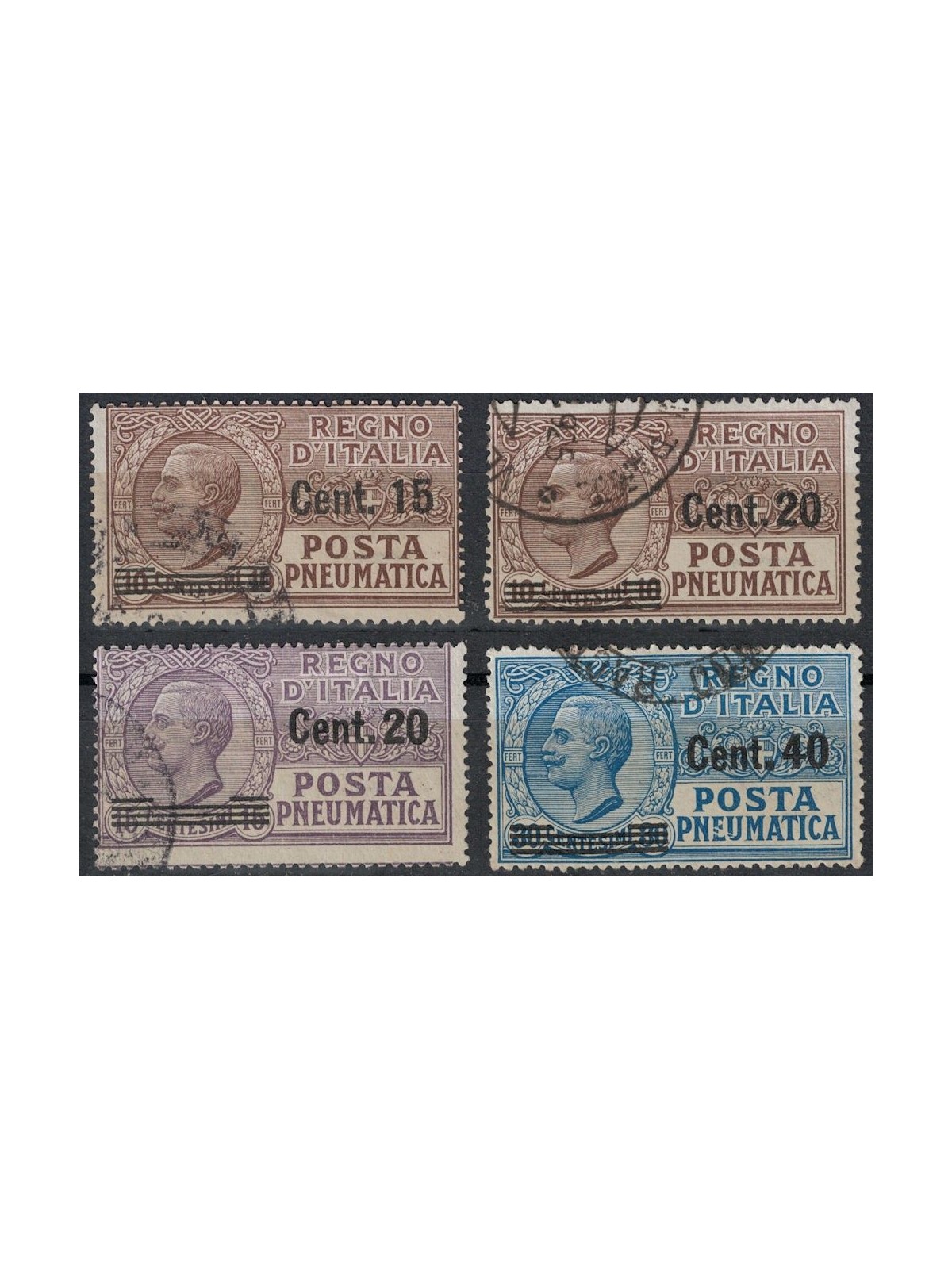 ITALY KINGDOM 1924-25 Pneumatic post 4v us