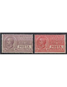 ITALIA REGNO 1925 Posta Pneumatica 2v MH*