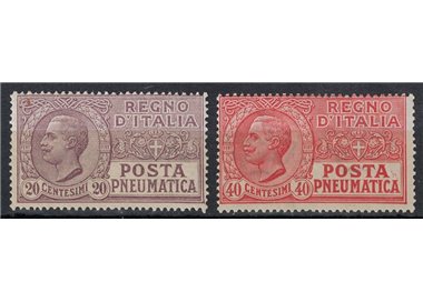 ITALIA REGNO 1925 Posta Pneumatica 2v MH*