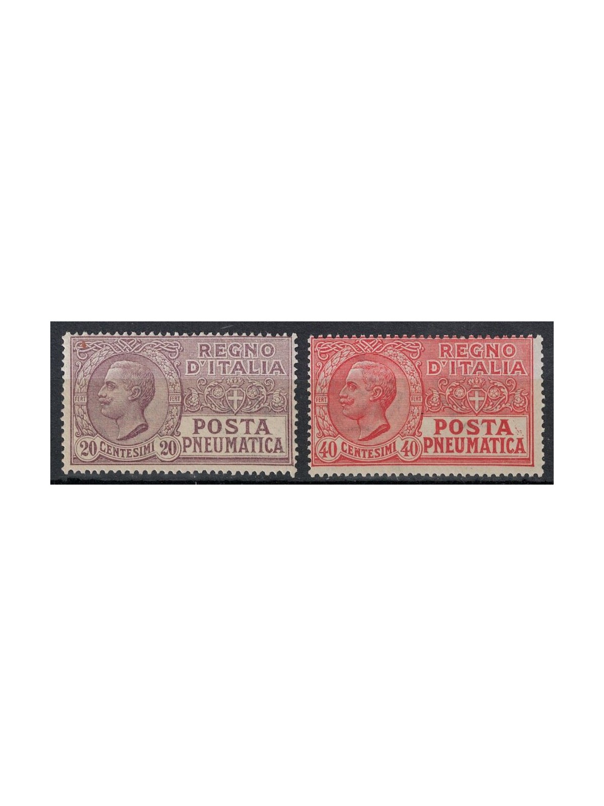 ITALIA REGNO 1925 Posta Pneumatica 2v MH*