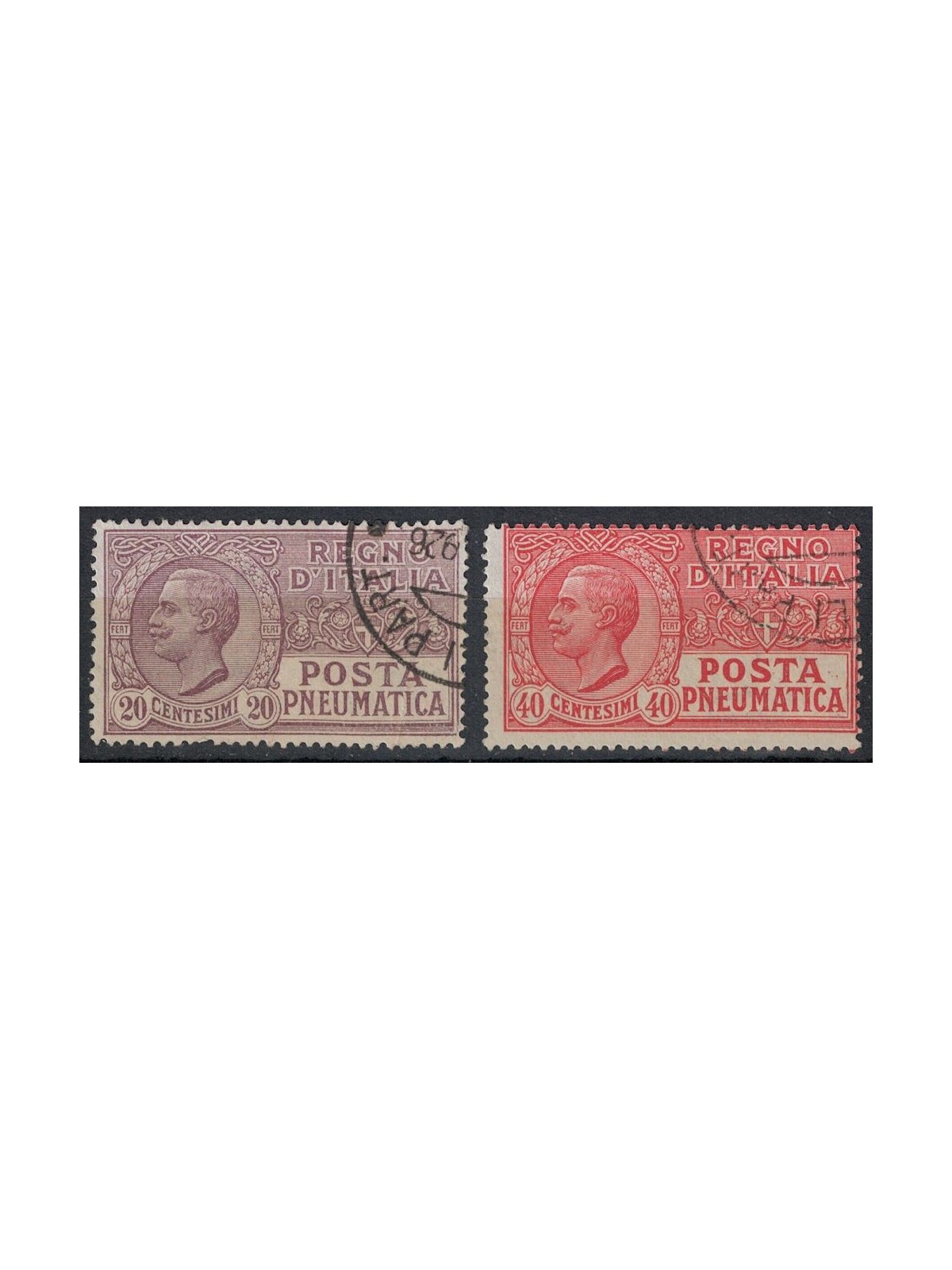 ITALY KINGDOM 1925 Pneumatic Post 2v us