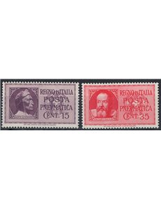 ITALY KINGDOM 1933 Pneumatic Mail 2v MNH**