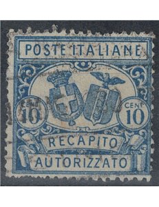ITALY KINGDOM 1928 Authorized delivery (dent. 14) us