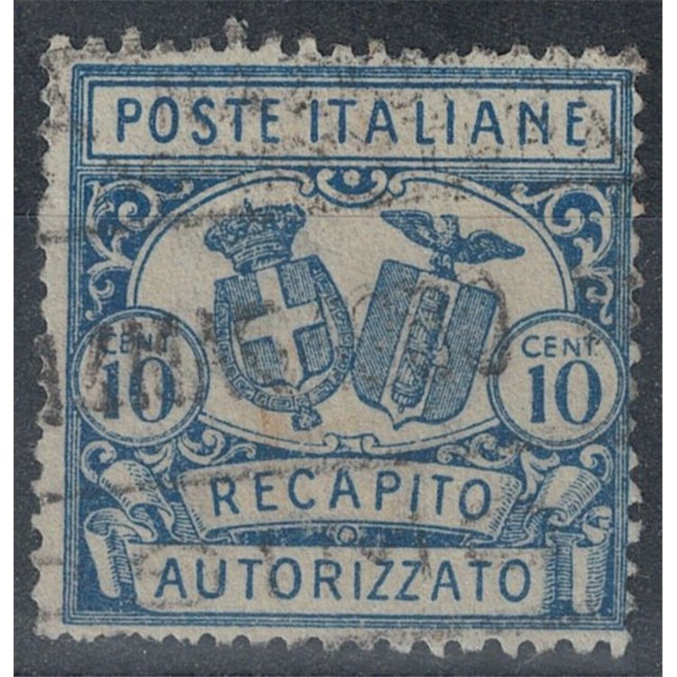 ITALIA REGNO 1928 Recapito autorizzato (dent. 14) us