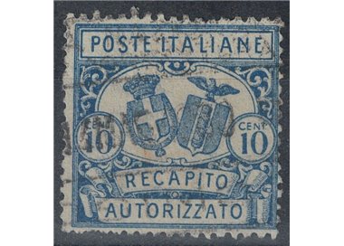 ITALY KINGDOM 1928 Authorized delivery (dent. 14) us