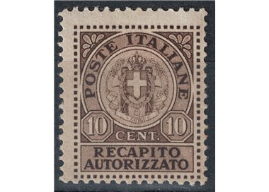 ITALIA REGNO 1930 Recapito autorizzato MNH**