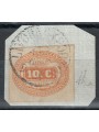 ITALY KINGDOM 1863 Postage due 10c orange us