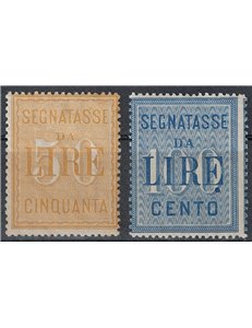 ITALIA REGNO 1903 Segnatasse, alti valori 2v MH*