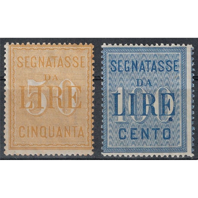 ITALY KINGDOM 1903 Postage due, high values 2v MH*