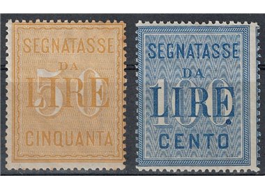 ITALY KINGDOM 1903 Postage due, high values 2v MH*