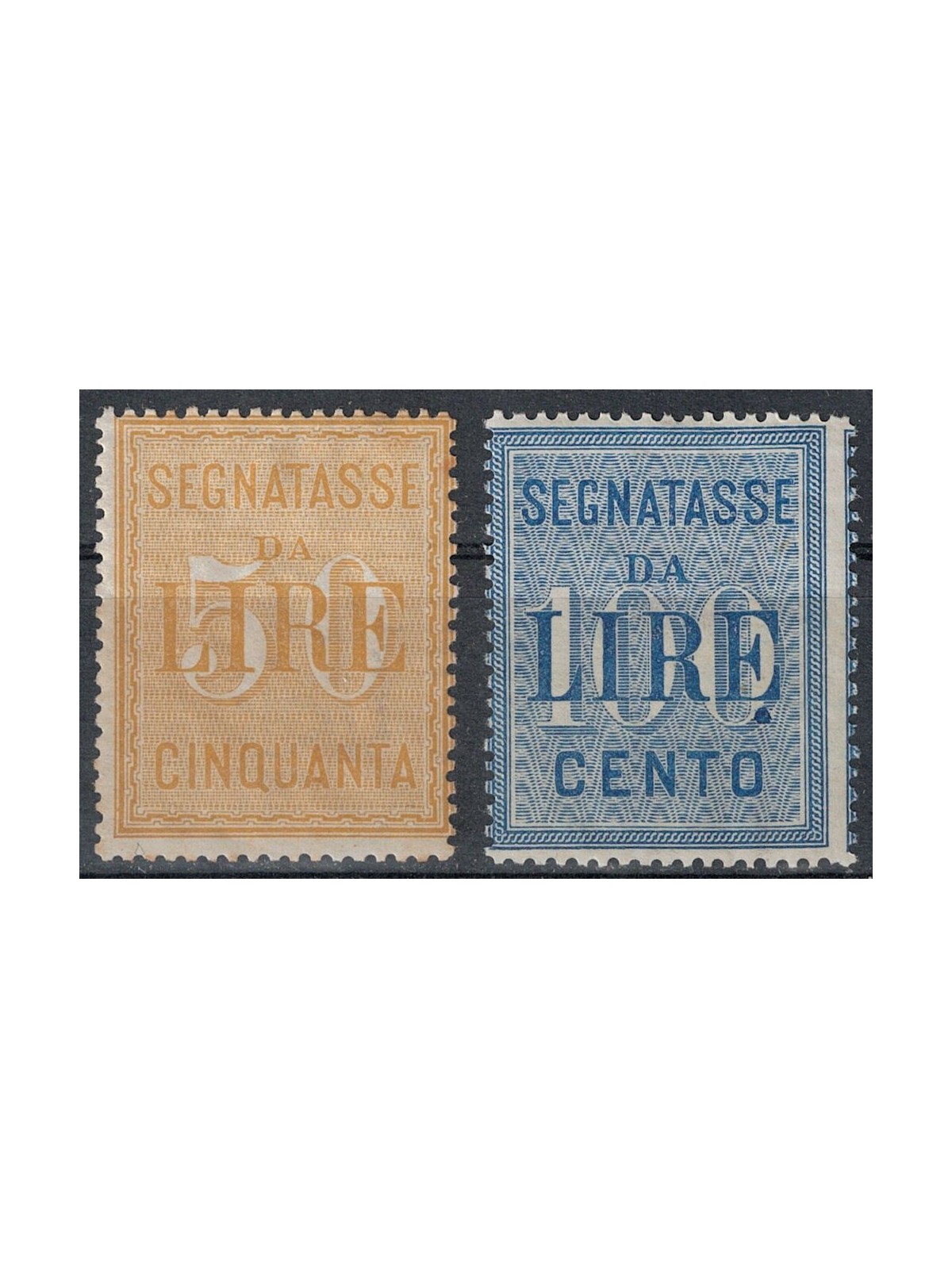 ITALIA REGNO 1903 Segnatasse, alti valori 2v MH*