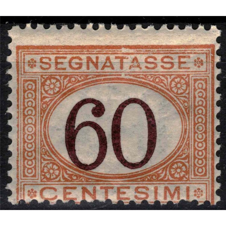 ITALY KINGDOM 1925 Postage Due 60c orange and brown MH*
