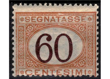 ITALIA REGNO 1925 Segnatasse 60c arancio e bruno MH*