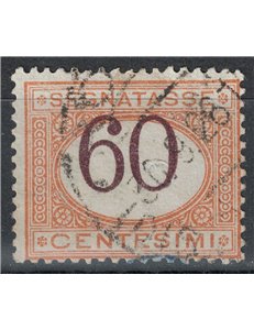 ITALY KINGDOM 1925 Postage Due 60c orange and brown us