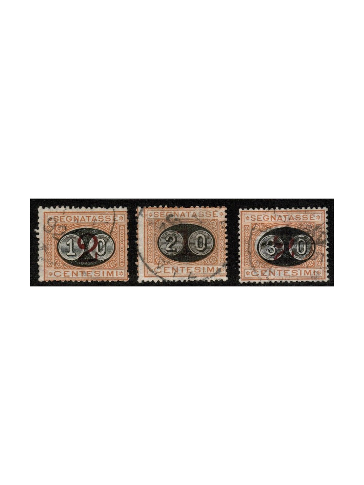 ITALIA REGNO 1890-91 Segnatasse 3v us