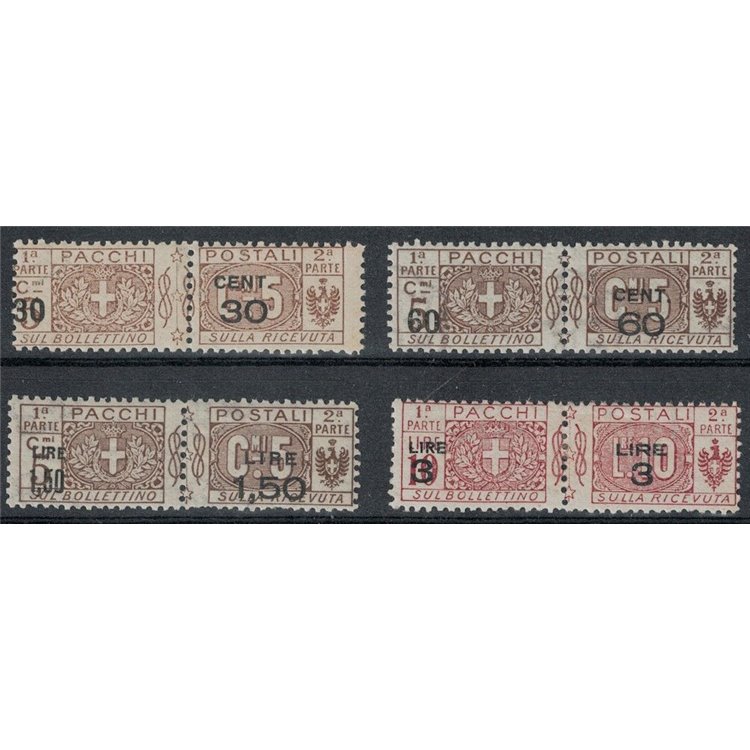 ITALIA REGNO 1923-25 Pacchi postali 4v MH*