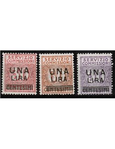 ITALY KINGDOM 1925 Commission service overprinted 3v MH*