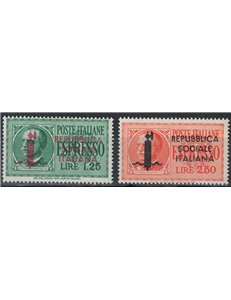 ITALY RSI 1944 Express, 2v MNH bundle**