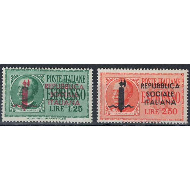 ITALY RSI 1944 Express, 2v MNH bundle**