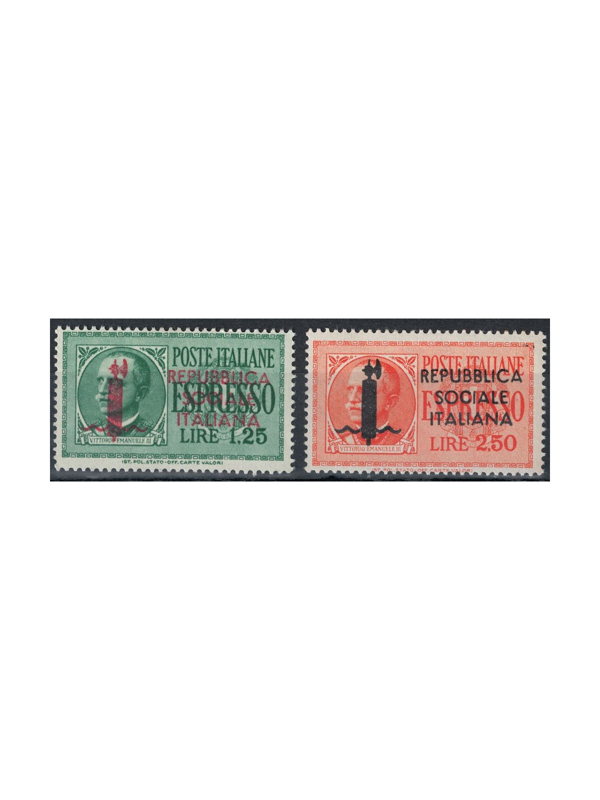 ITALY RSI 1944 Express, 2v MNH bundle**