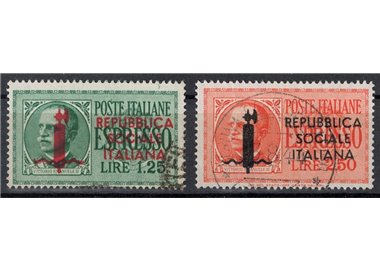 ITALIA RSI 1944 Espressi, fascetto 2v us