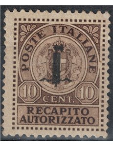 ITALY RSI 1944 Authorized delivery MH*