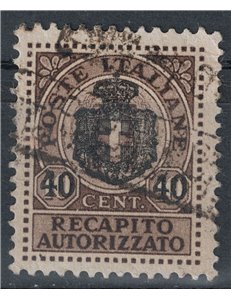 ITALIA LUOGOTENENZA 1945 Recapito autorizzato us