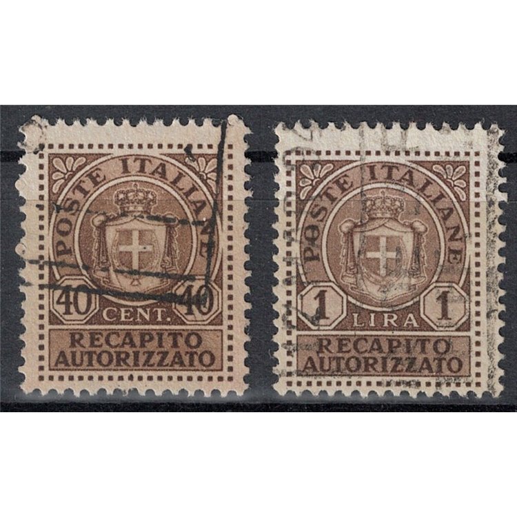 ITALY LIEUTENANCY 1945 Authorized delivery 2v us