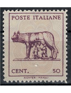 ITALY LIEUTENANCY 1944 Capitoline Wolf (hexagon watermark) MNH**