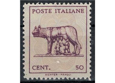 ITALY LIEUTENANCY 1944 Capitoline Wolf (hexagon watermark) MNH**