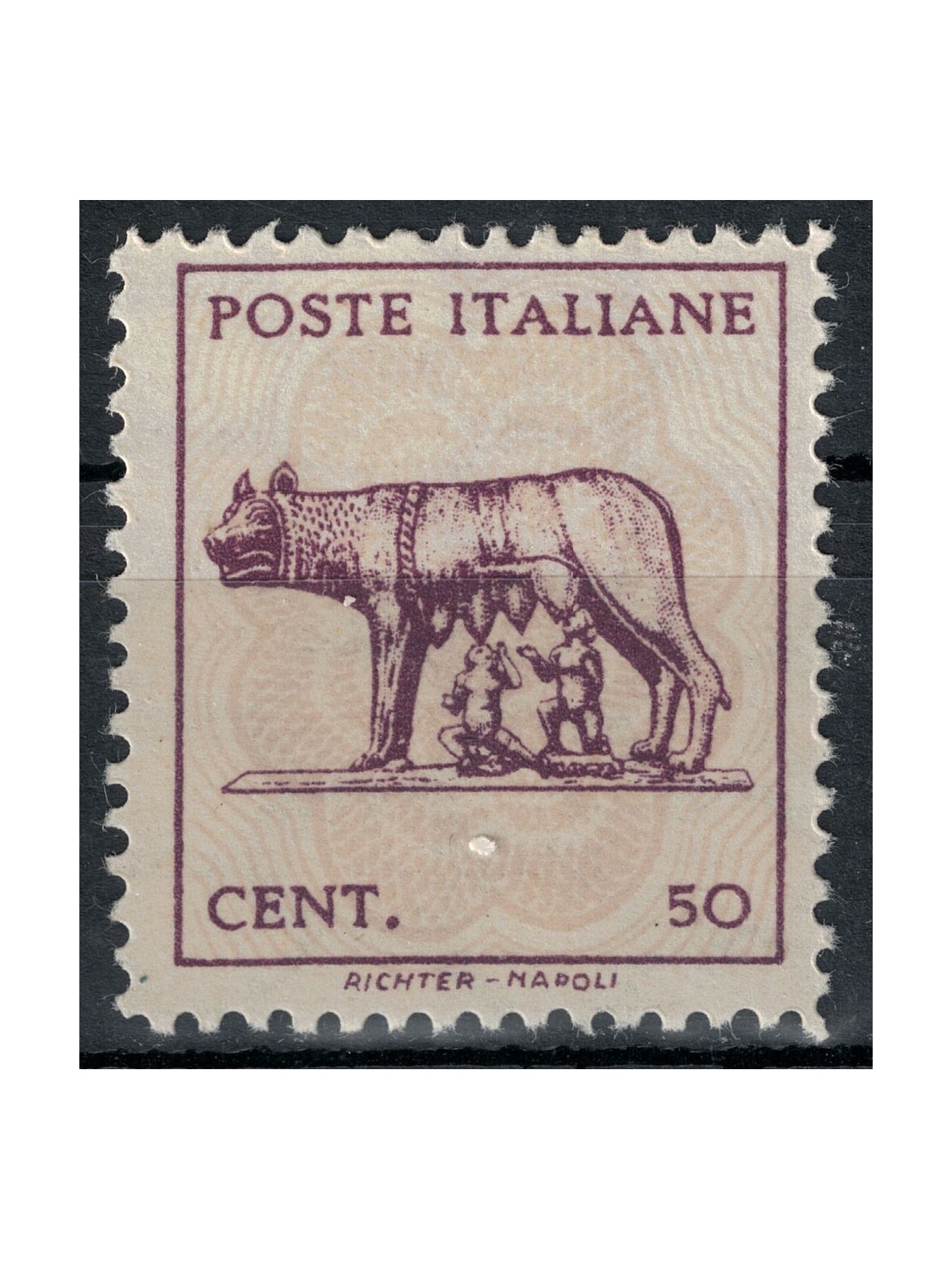 ITALY LIEUTENANCY 1944 Capitoline Wolf (hexagon watermark) MNH**