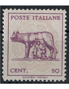 ITALY LIEUTENANCY 1944 Capitoline Wolf (without watermark) MNH**