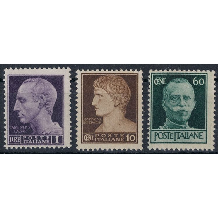 ITALY LIEUTENANCY 1944 Imperial without watermark (Rome) 3v MNH**