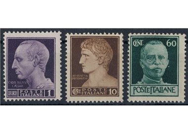 ITALIA LUOGOTENENZA 1944 Imperiale senza filigrana (Roma) 3v MNH**