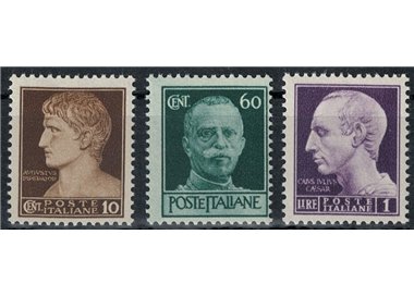 ITALIA LUOGOTENENZA 1944 Imperiale senza filigrana (Roma) 3v MH*