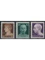 ITALIA LUOGOTENENZA 1944 Imperiale senza filigrana (Roma) 3v MH*