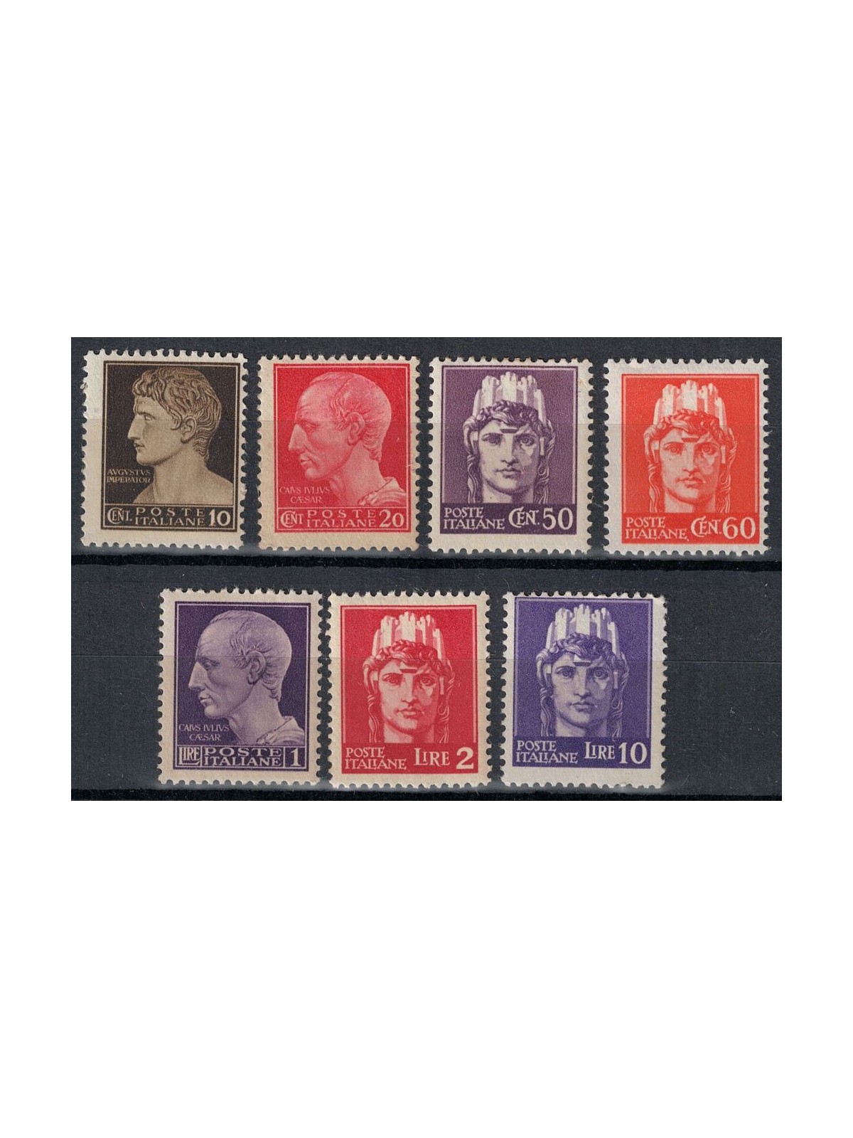 ITALY LIEUTENANCY 1945 Imperial without fasces (Novara) 7v MH*