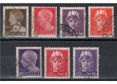 ITALIA LUOGOTENENZA 1945 Imperiale senza fasci (Novara) 7v us