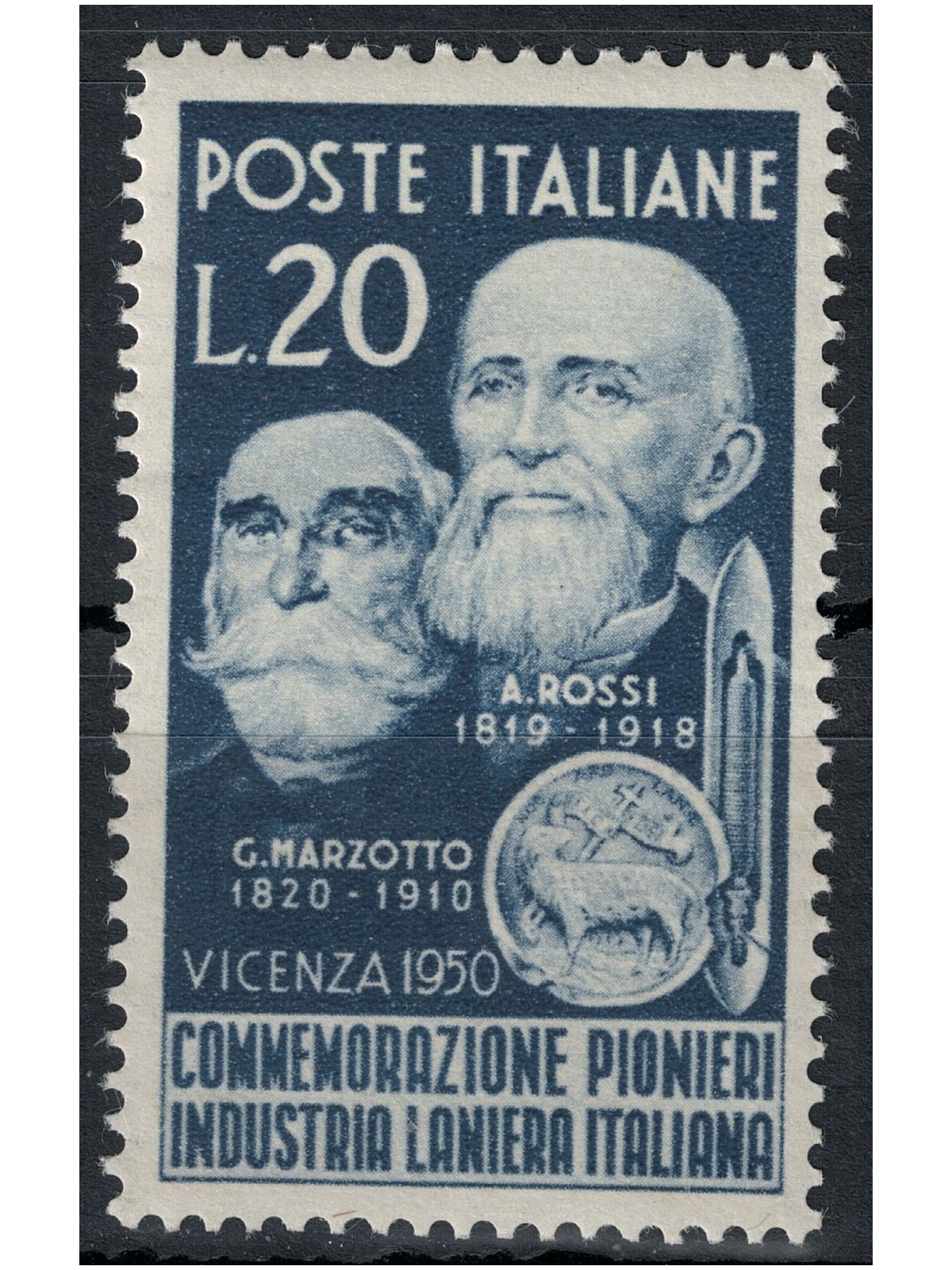 ITALY 1950 Pioneers of the Wool Industry MNH**