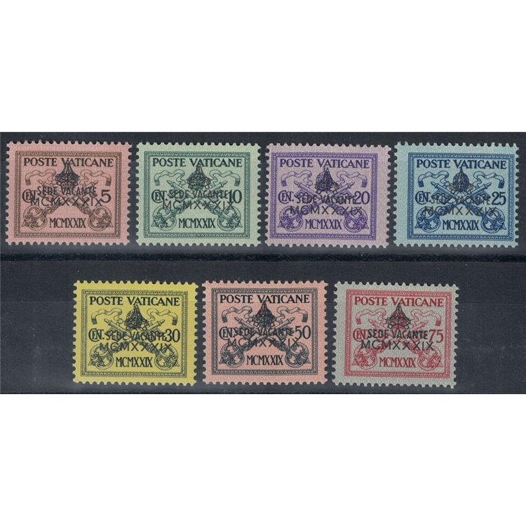 VATICAN 1939 Sede vacante 7v MH*