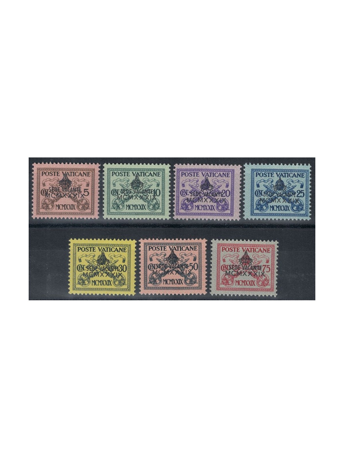 VATICAN 1939 Sede vacante 7v MH*