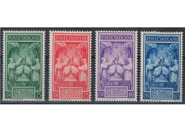 VATICAN 1939 Coronation of Pius XII 4v MH*