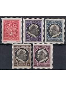 VATICAN 1940 Medallions 5v MH*