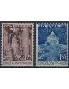 VATICAN 1951 Dogma of the Assumption 2v MH*