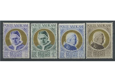 VATICAN 1951 Beatification of Pius X (Golden Pope) 4v MH*
