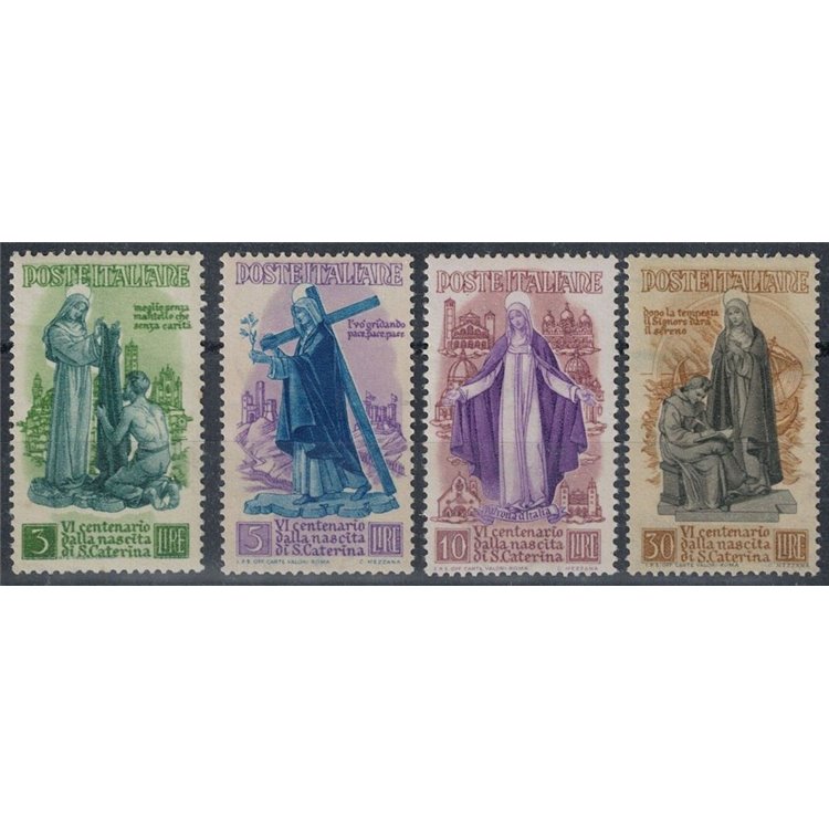 ITALY 1948 Santa Caterina 4v MNH**