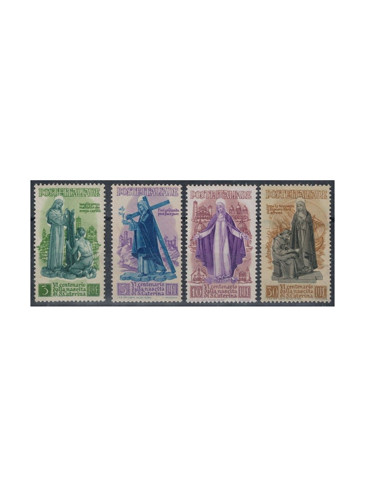 ITALY 1948 Santa Caterina 4v MNH**